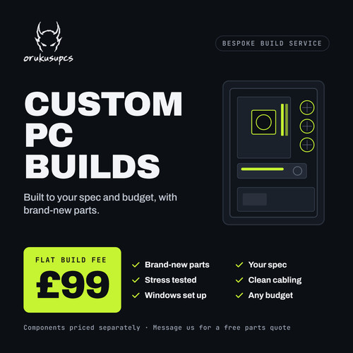 Custom built any spec - pc,